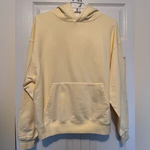 Yellow Oversized Hoodie Sweatshirt